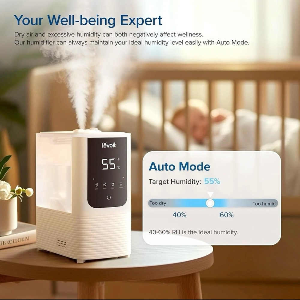 White Humidifier with Smart Control - Picture 3 of 8